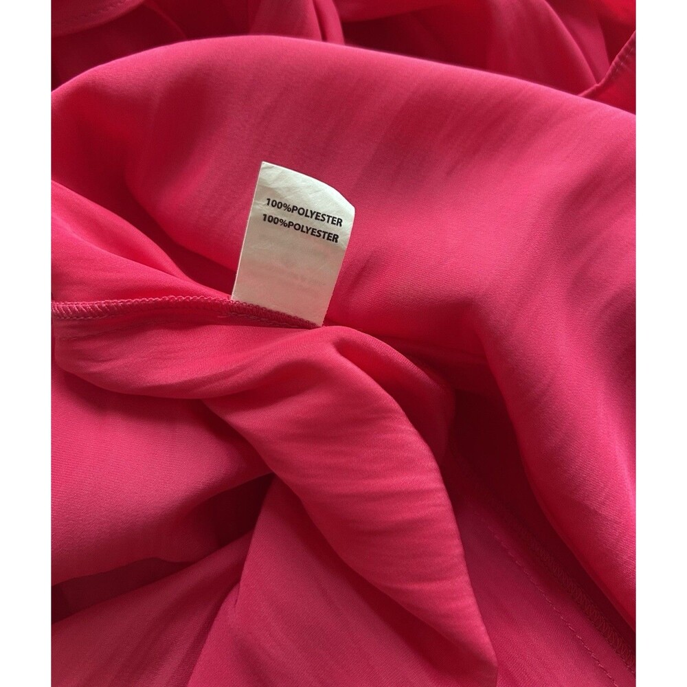 Ramy Brook New York Audrey Smocked MidiDress Women’s XS Satin Pink Orig $425 EUC - Picture 15 of 16